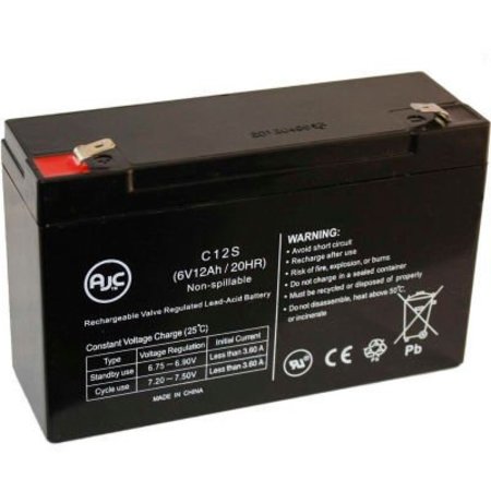 BATTERY CLERK AJC¬Æ  Eagle Picher CF-6V12 6V 12Ah Sealed Lead Acid Battery EAGLEPICHER-CF-6V12